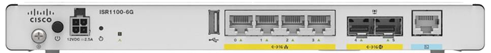Cisco ISR1100-6G – VPN-Router – 4×GbE, 2×SFP, IPsec