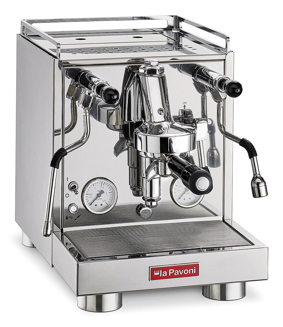 la Pavoni Evolution LPSCVS01EU Espressomaschine (Siebträger) – 2,9 l, Milchaufschäumer, Edelstahl