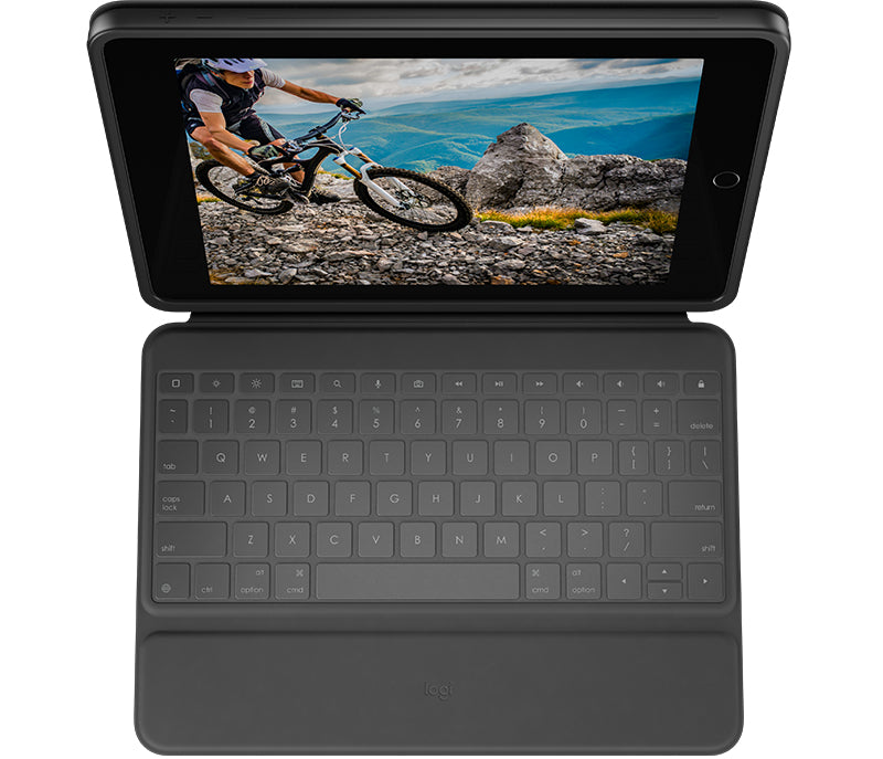 Logitech Rugged Folio Notebook-Schutzhülle – für iPad (7. Generation), Graphit
