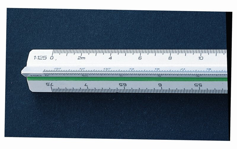 Linex Reduktionsmassstab – 30 cm – Dreikant – Skalen 1:1–1:125 – Kunststoff