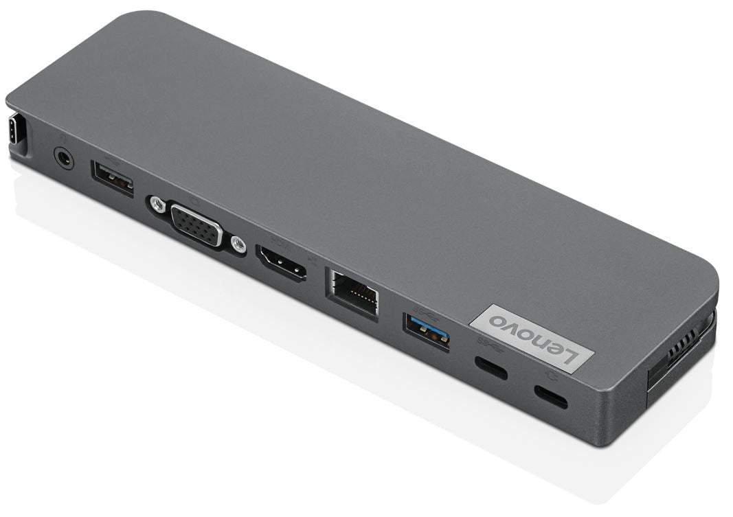 Lenovo 40AU0065UK Multiport-Adapter – USB-C, 1× HDMI, 2× USB-A, 2× USB-C, 65 W PD, GbE, 3,5 mm Audio