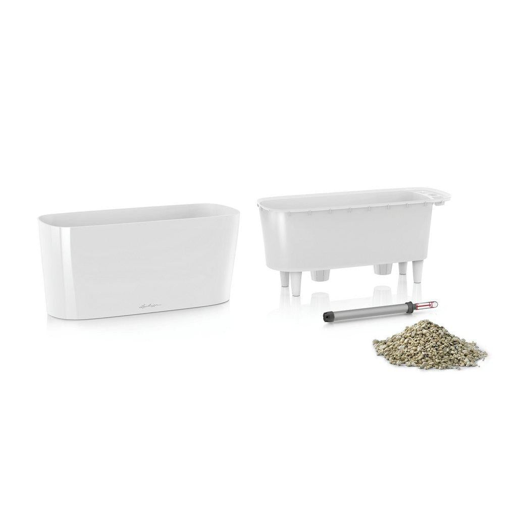 LECHUZA Pflanzgefäss – 5 l, 40 × 18 × 15 cm – Polypropylen & Kunststoff, Rot