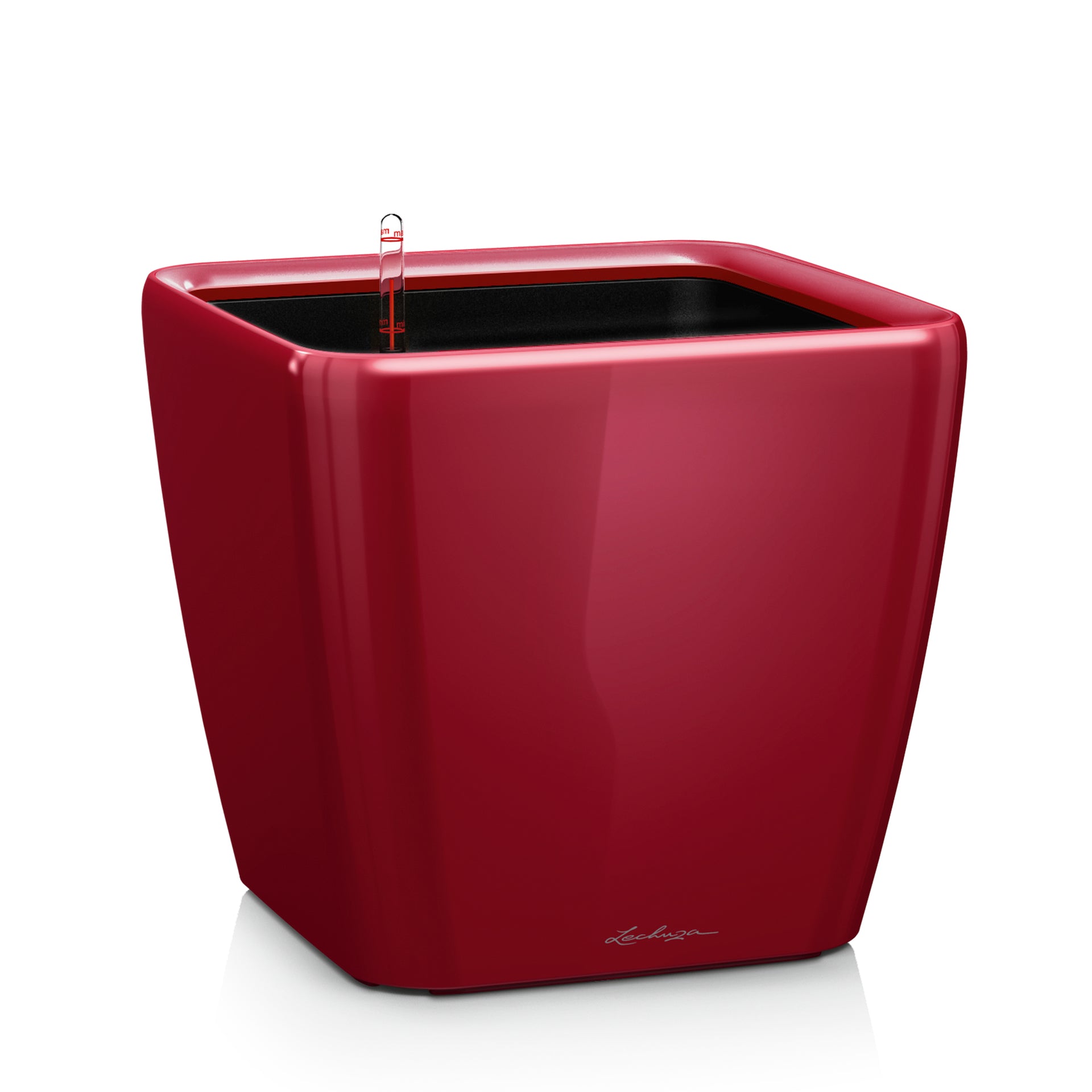LECHUZA Tischübertopf – Ø 22,5 × 20,5 cm, 4000 ml – Kunststoff, Rot