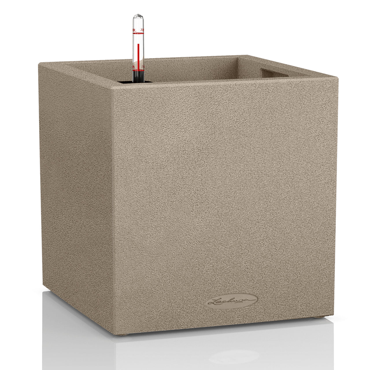 LECHUZA Pflanzgefäss – 40 × 40 × 40,8 cm – Polypropylen, sandbeige