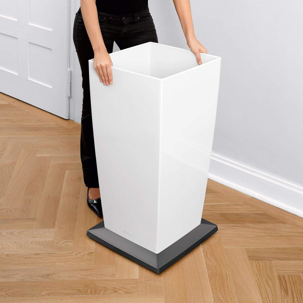 LECHUZA Pflanzgefäss – 39,5 × 39,5 × 75,5 cm – Kunststoff, Rot