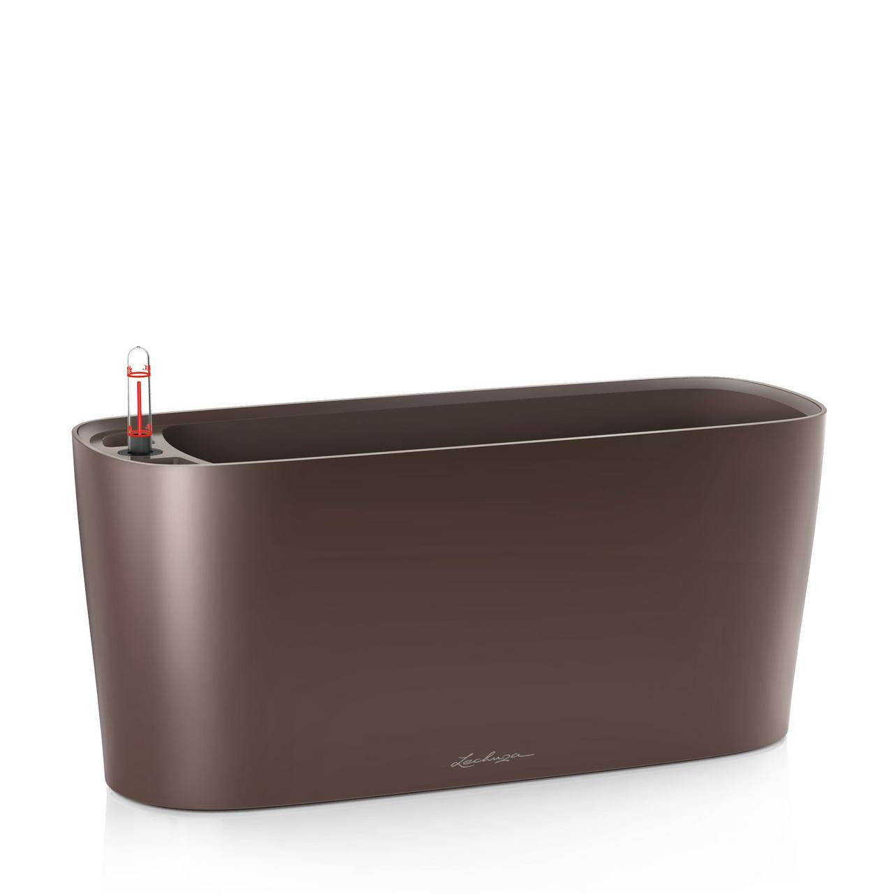 LECHUZA Pflanzgefäss – 40 × 15 × 18 cm, 5000 ml – Polypropylen & Kunststoff, braun