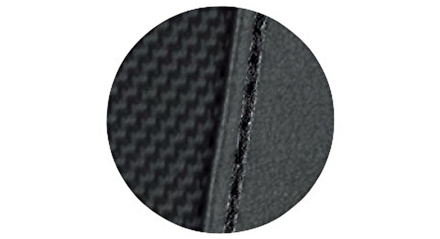 Wedo Schreibmappe Elegance 585401 für A4, 4 Taschen, Stifthalter – Leder/Nylon – Schwarz
