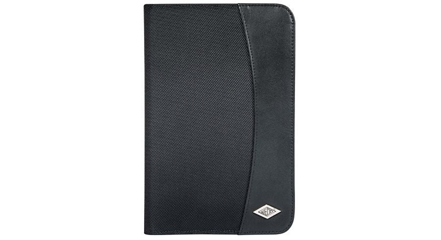Wedo Elegance Konferenzmappe, für A5, 3 Taschen, Stifthalter, Visitenkartenfach – Kunstleder – Schwarz