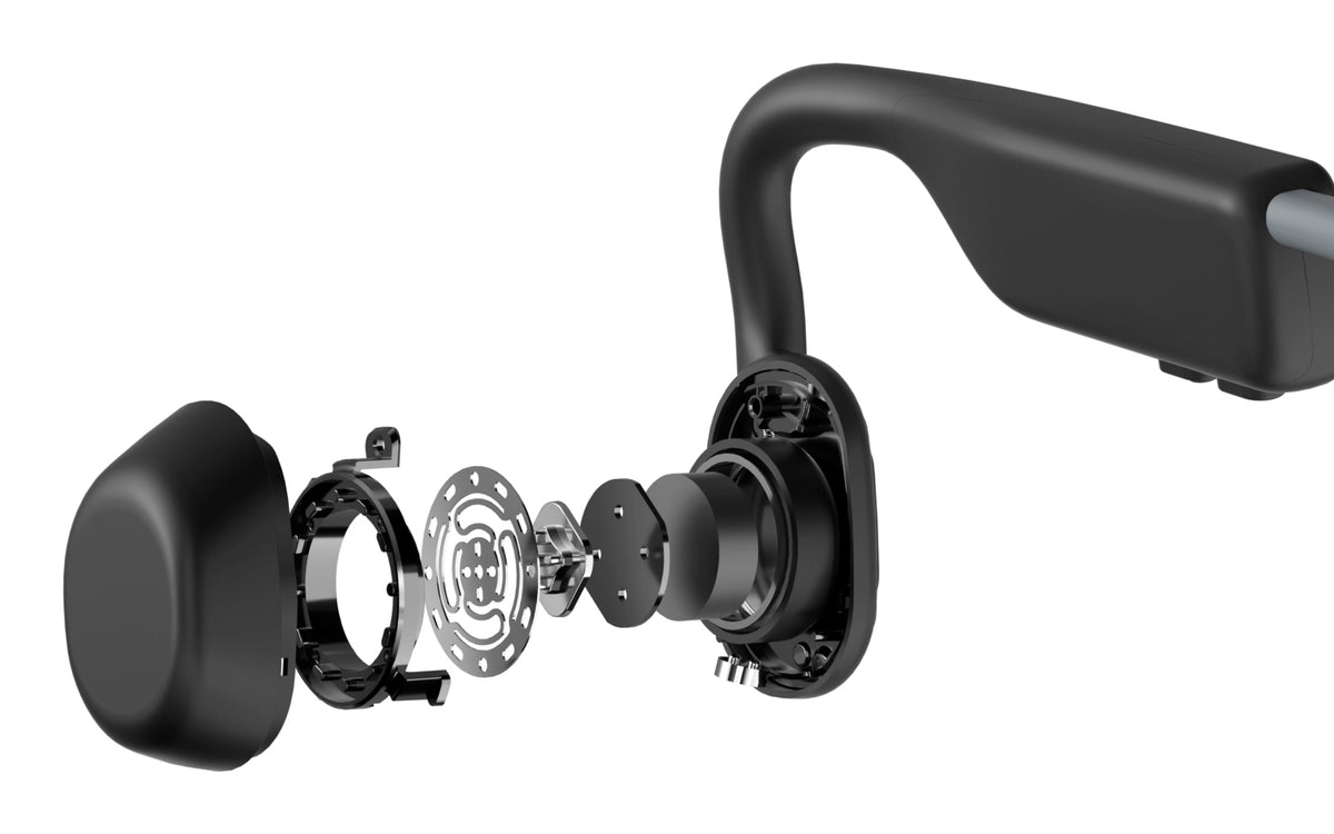 SHOKZ OpenMove Over-/On-Ear Kopfhörer – Nackenband, Stereo, BT 5.1, Grau