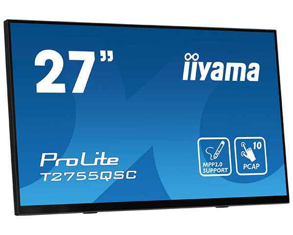 iiyama Monitor, 27" 2560 × 1440 (WQHD), IPS, Touch, MPP2.0 (Active Stylus unterstützt)