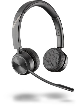 Poly SAVI 7220 – Duo Headset (On-Ear) – DECT, Basisstation, Boom-Mikrofon, Stummschaltung – Schwarz – bis 12 h