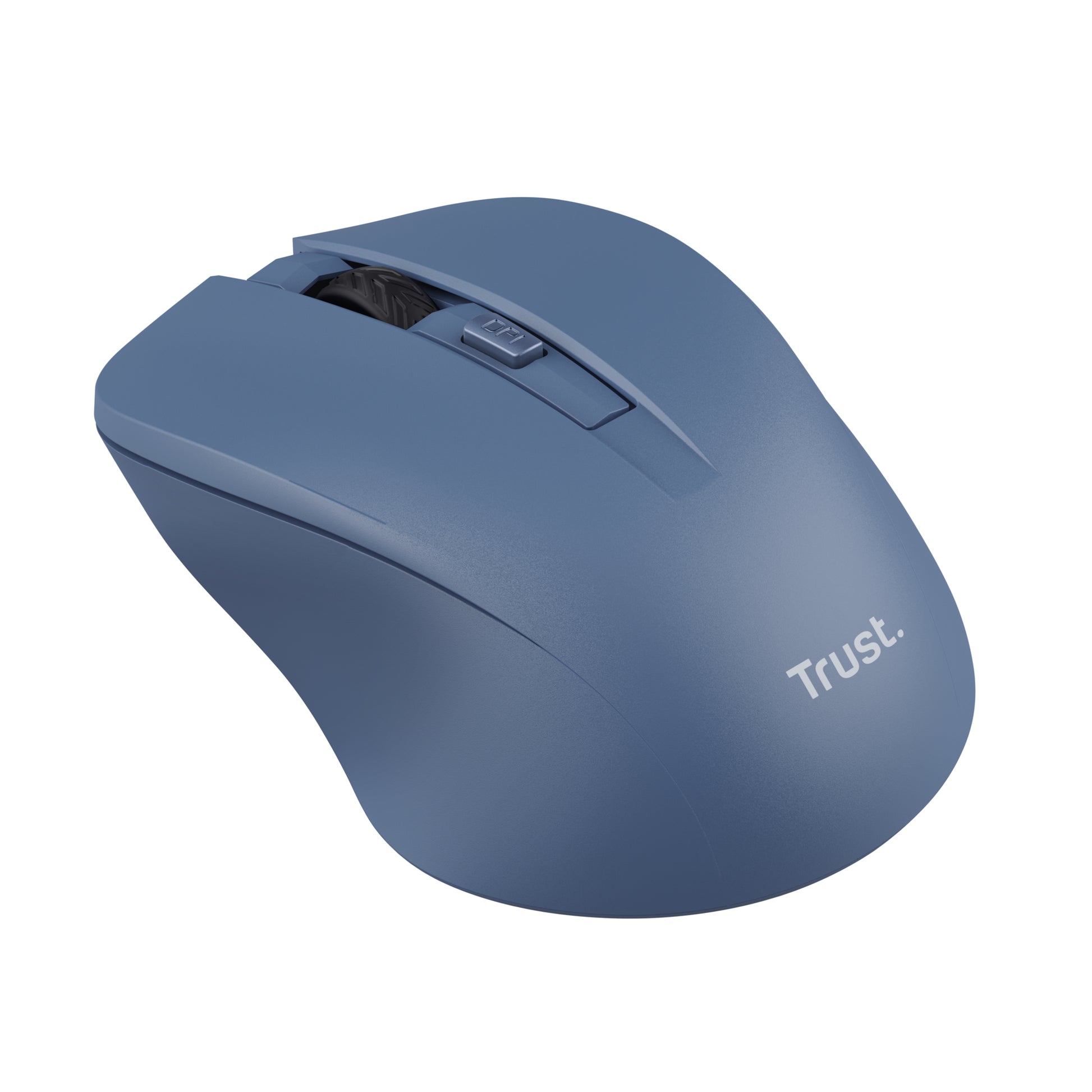 Trust Mydo – Maus – Kabellos (2,4 GHz), 1800 DPI, beidhändig, Blau