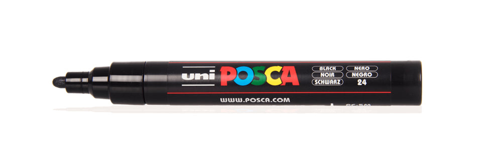 Uni-Ball Uni Posca Non-Permanent Marker – Rundspitze 1,8-2,5 mm – Schwarz – Wasserfest