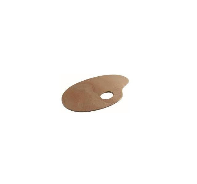 Talens Farbpalette – Holz, 210 × 300 × 3 mm, Braun, Daumenbohrung