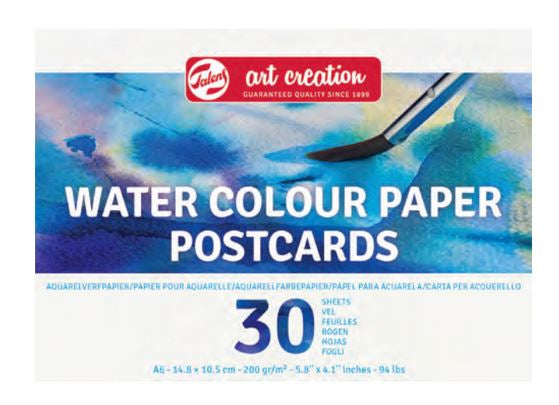 Talens Aquarellpostkarten – A6 – 200 g/m² – 30 Blatt