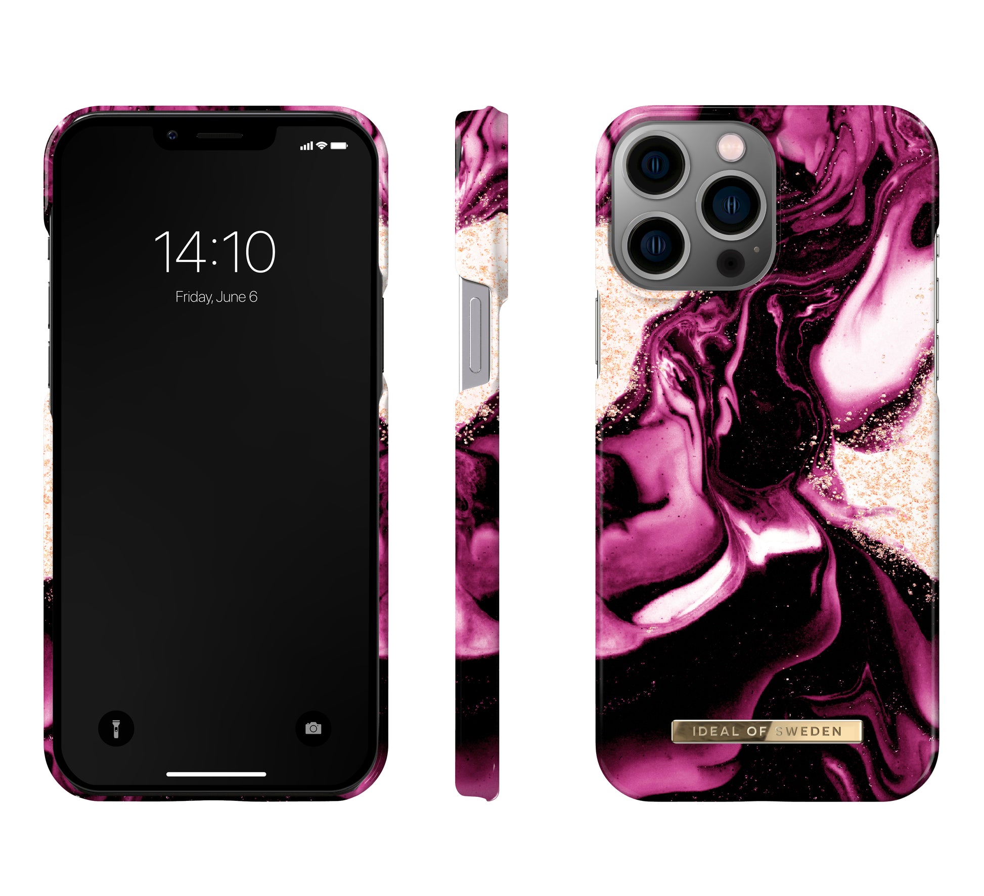 Ideal of Sweden – Backcover – für Apple iPhone 13 Pro Max – Golden Ruby Marble