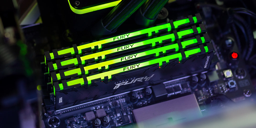 Kingston Technology Kingston FURY Renegade RGB – Arbeitsspeicher – 16 GB (2×8 GB), DDR4 4000 MT/s, CL19, 1,35 V, RGB
