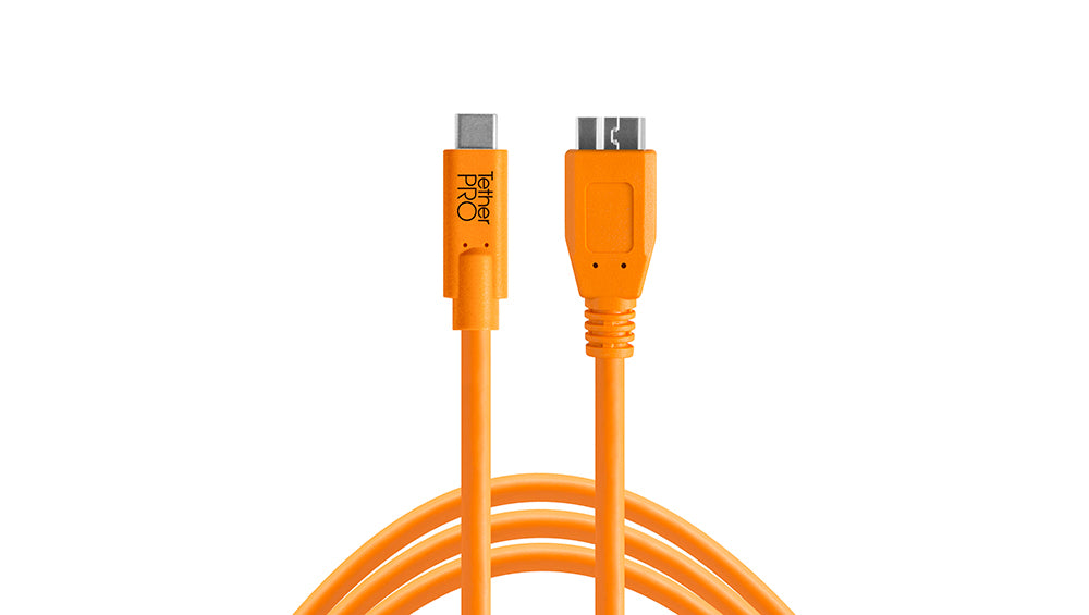 Tether Tools USB-Kabel, USB-C zu Micro-USB, 4,6 m, USB 3, für Canon 5DS, Canon 5DS R, Canon EOS 1D X Mark II