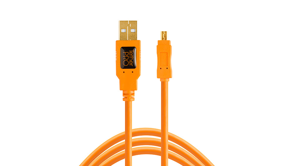 Tether Tools USB Kabel – USB 2.0 480 Mbit/s, 4,6 m, Orange