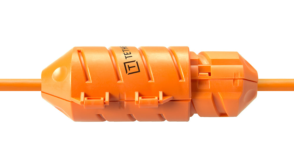 Tether Tools Extension Lock – Kabelgehäuse, wasserfest, Drück-Dreh-Verschluss, Orange