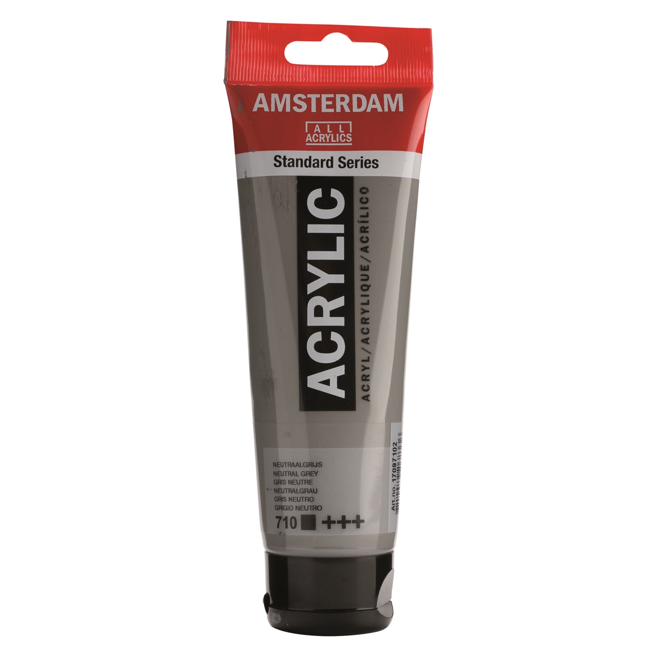 Royal Talens Amsterdam – Acrylic Standard – Acrylfarbe – Neutralgrau, 120 ml