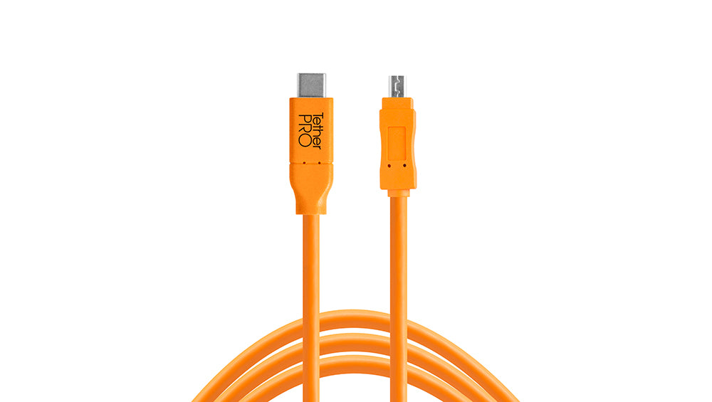 Tether Tools USB-Kabel, USB-C zu Mini-USB, 4,6 m
