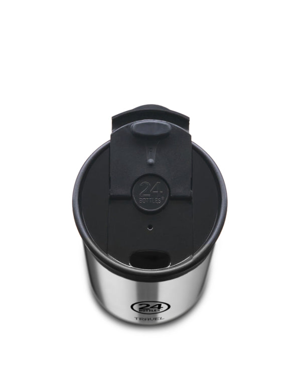 24Bottles Thermobecher Travel Tumbler – 3,5 dl – Edelstahl, isoliert, Sip&Go-Deckel – Atlantic Bay
