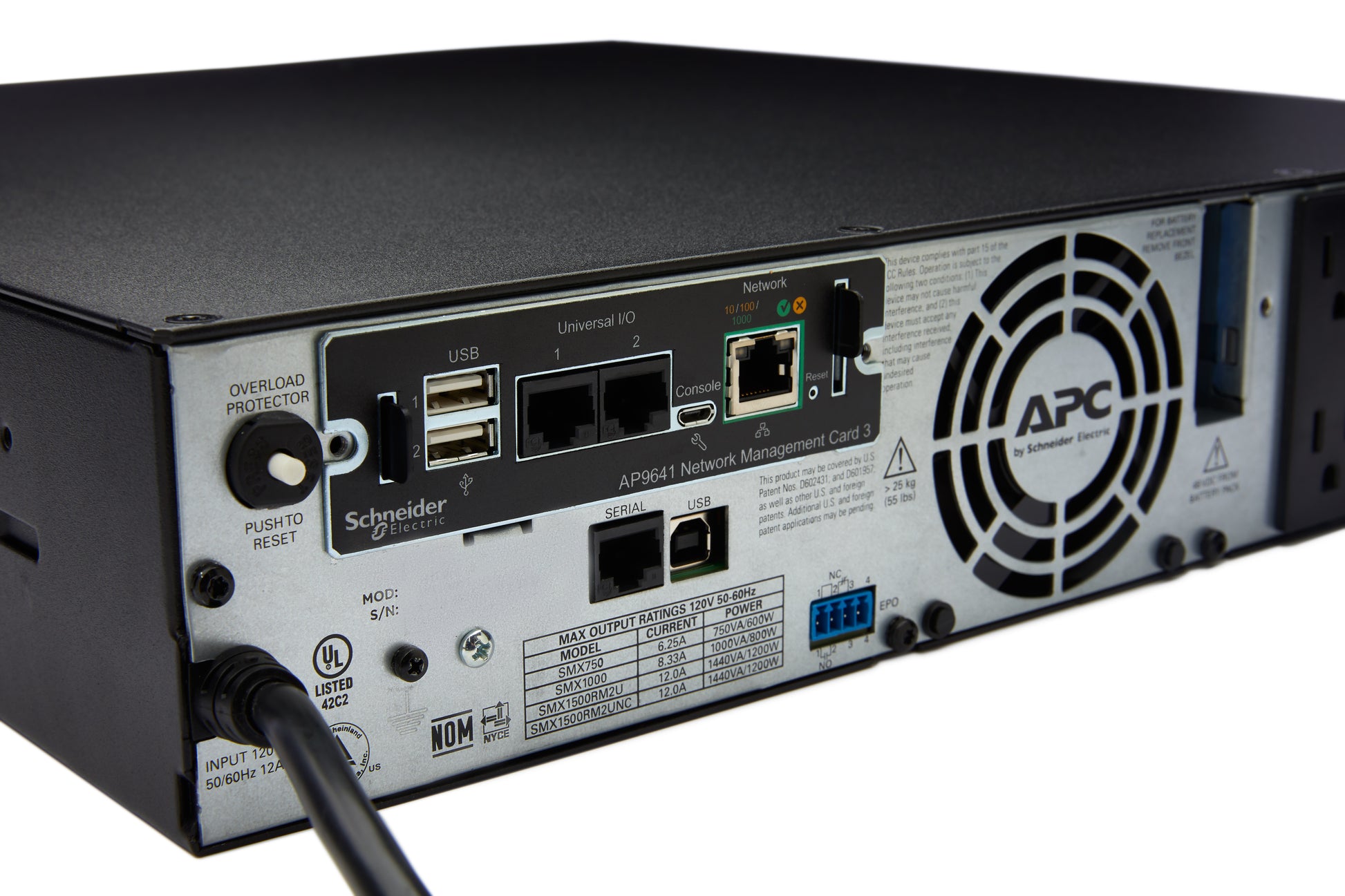 APC AP9641 – Netzwerk-Management-Karte – SmartSlot, 12,1×11,4×38 mm, 90 g