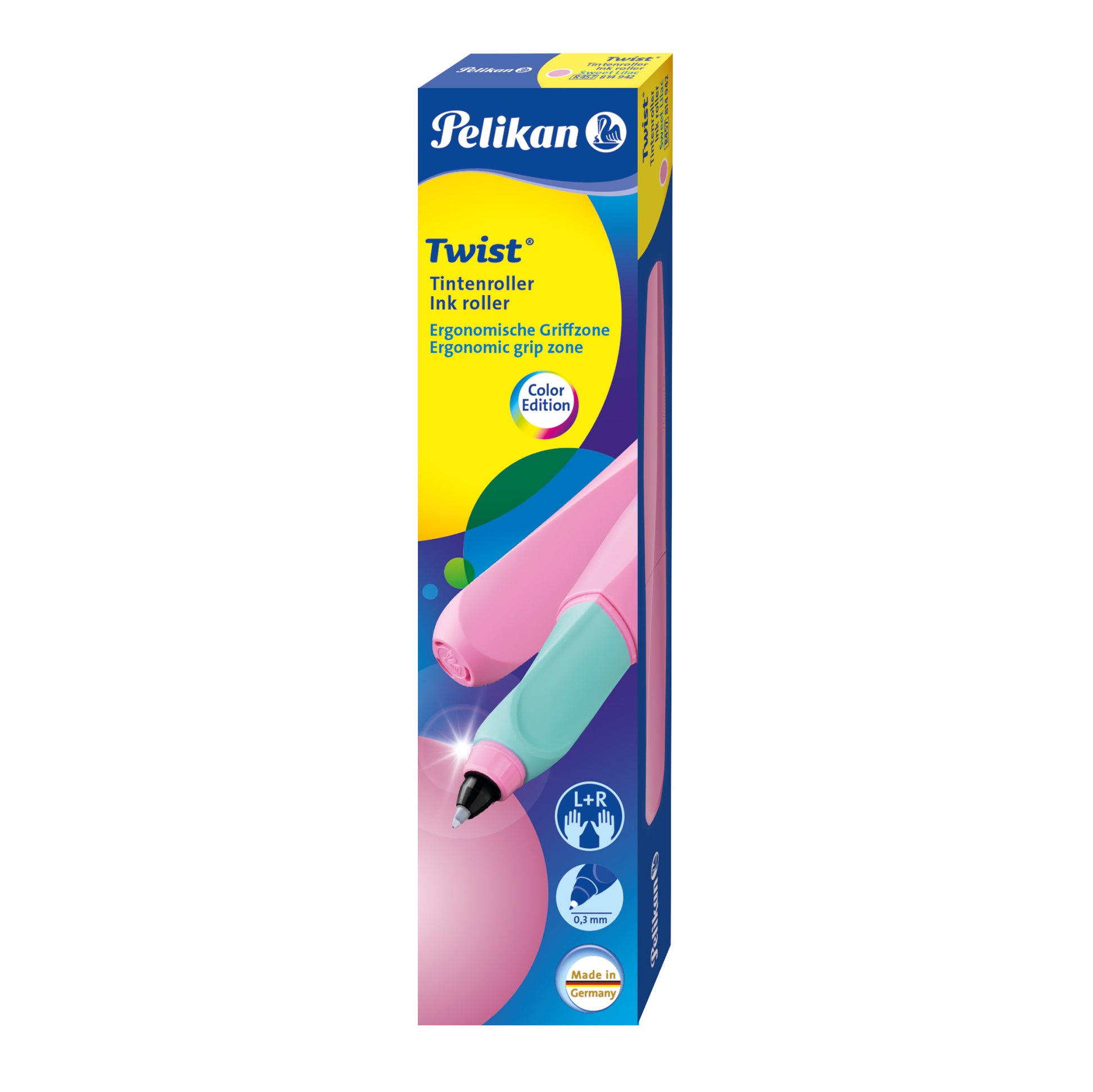 Pelikan Twist – Tintenroller, mit Kappe, 0,4 mm, Blau