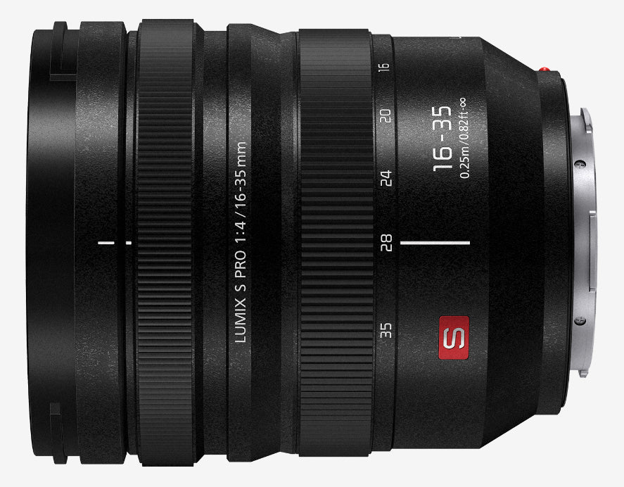 Panasonic Lumix S Pro 16–35mm F4 L-Mount – 16–35 mm f/4 – Spritzwassergeschützt, Staubgeschützt – Schwarz