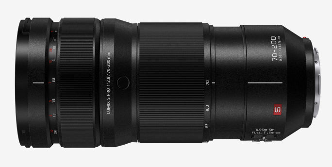 Panasonic Lumix S 70–200 mm f/2.8 L-Mount Telezoom-Objektiv – Bildstabilisator, 82 mm Filter – für Lumix
