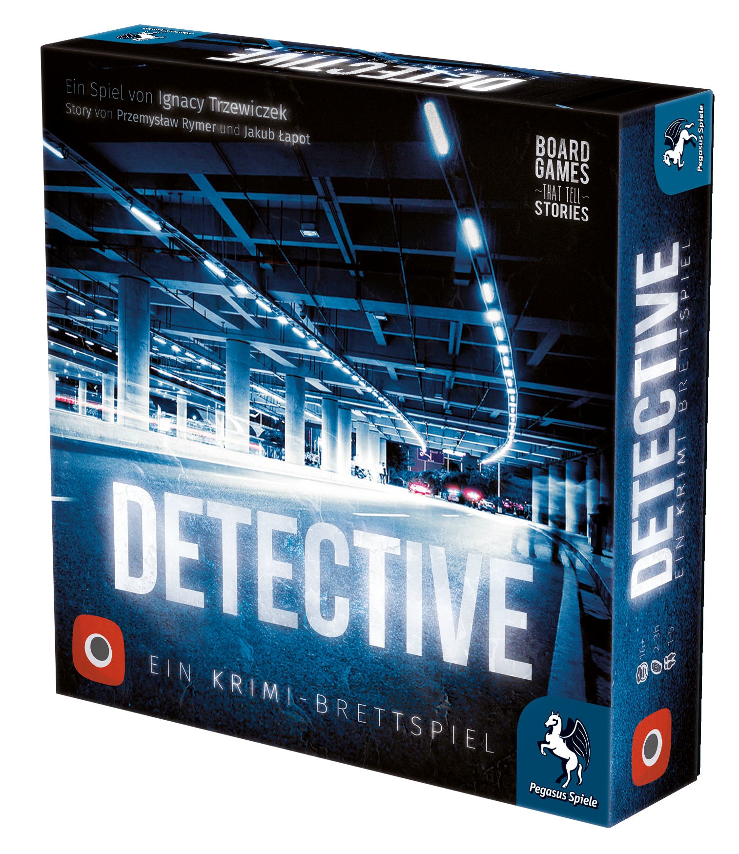 Pegasus Detective – Brettspiel, 1–5 Spieler, ab 16 Jahren, 120–180 Min., DE
