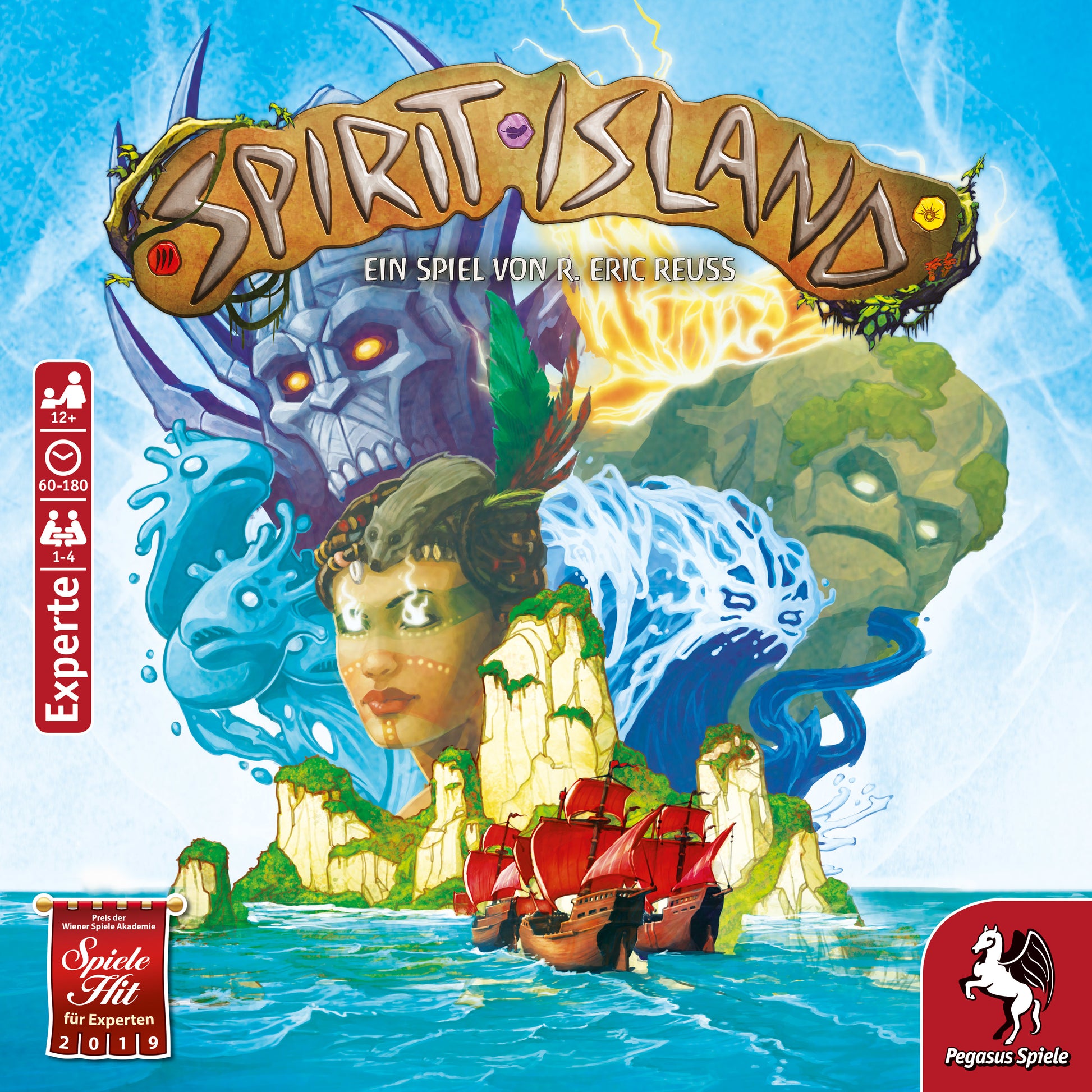 Pegasus Spirit Island – Brettspiel, 1–4 Spieler, ab 12 J., 60 min, DE