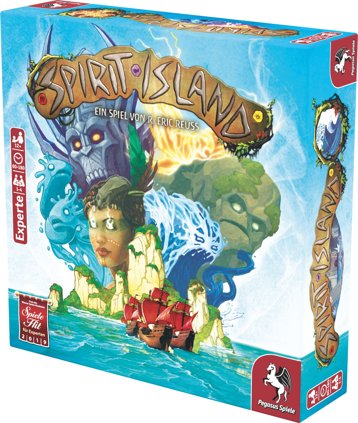 Pegasus Spirit Island – Brettspiel, 1–4 Spieler, ab 12 J., 60 min, DE