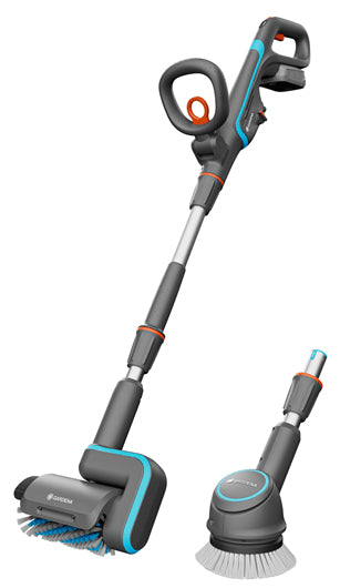 Gardena Reinigungsgerät AquaBrush – 18 V – grün, grau, orange – 16,3 × 136,4 cm