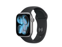 Apple Watch S11 – Smartwatch – 36 mm, GPS, OLED, 50 m, Space Grey Aluminium, S/M, Sportarmband