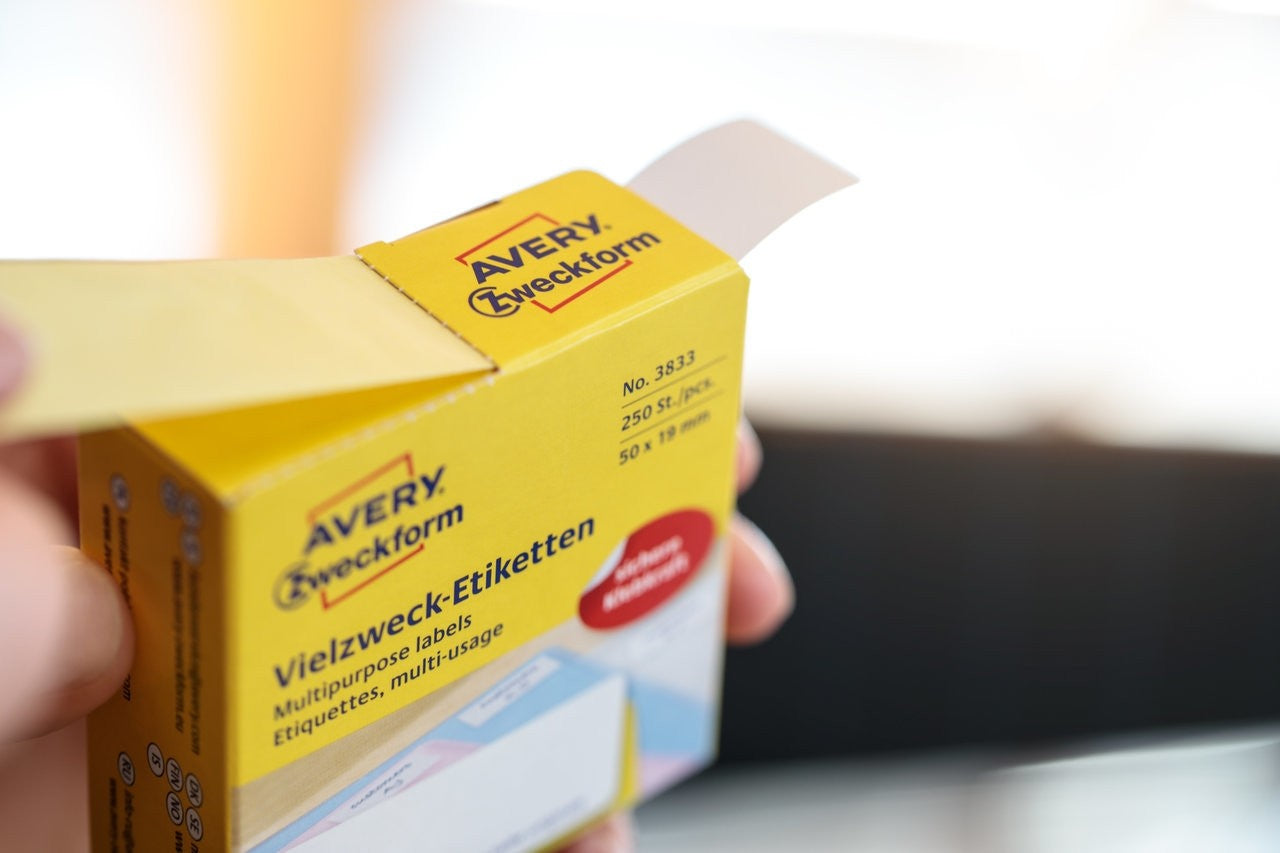 AVERY Zweckform Markierungspunkte – Ø 19 mm, permanent, grün, Papier, 1 Rolle (250 Stk.), Spenderbox