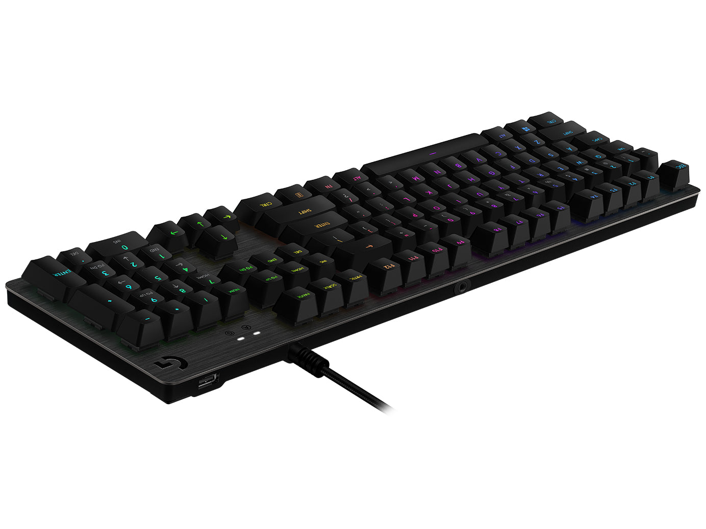 Logitech G G513 Carbon – Gaming-Tastatur – Mechanisch (GX Brown) – USB – RGB – QWERTY (Nordisch) – Graphit
