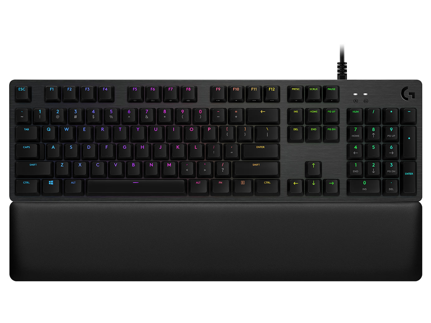 Logitech G G513 Carbon – Gaming-Tastatur – Mechanisch (GX Brown) – USB – RGB – QWERTY (Nordisch) – Graphit