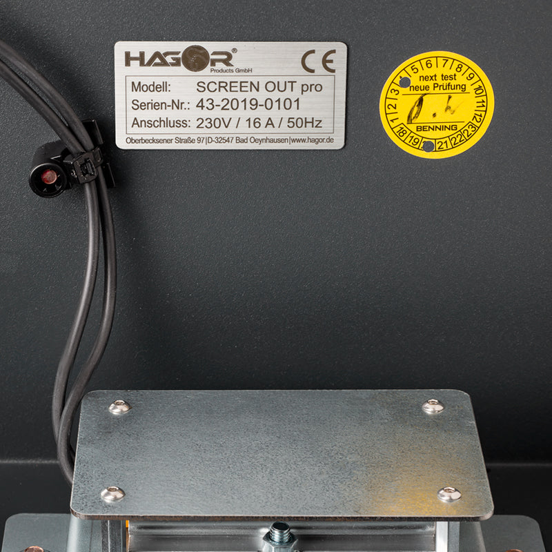 Hagor SCREENOUT PRO XS – Wandhalterung, Hochformat