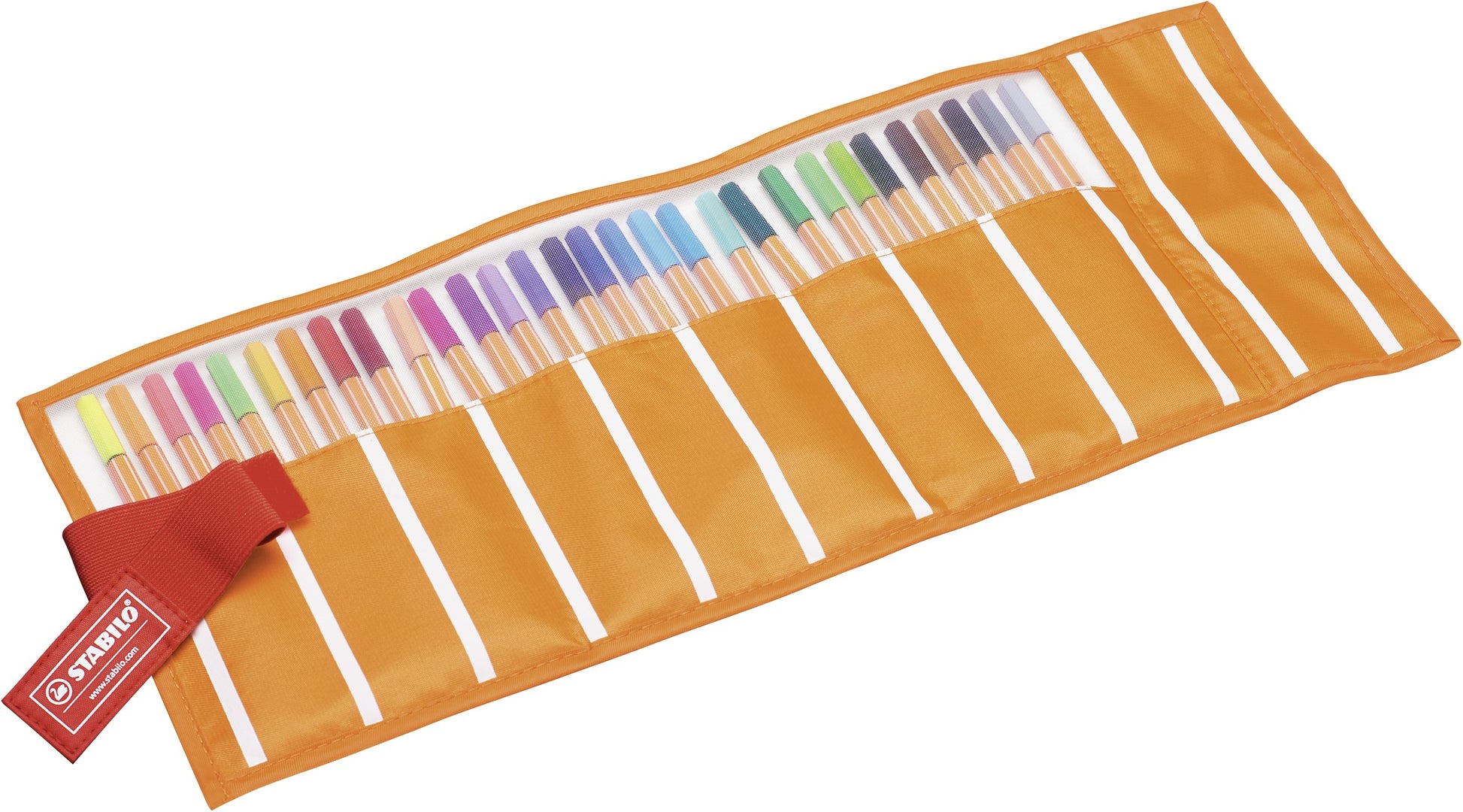 STABILO point 88 Fineliner Etui – 30 Stk., 0,4 mm, sortiert, Cap-Off