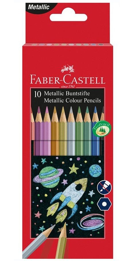 Faber-Castell Buntstifte – 12 Farben, im Kartonetui, Ø 2,8 mm, sechskantig, FSC
