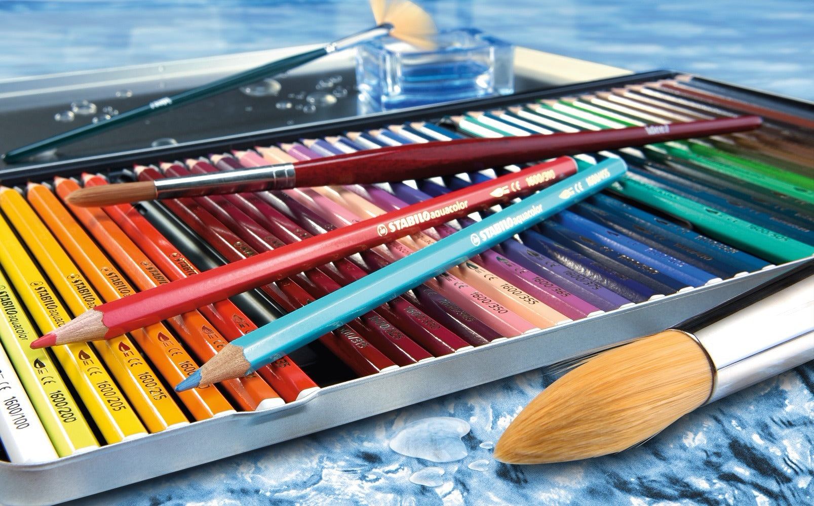STABILO Aquacolor Aquarellfarbstifte – 36 Stk., Mehrfarbig