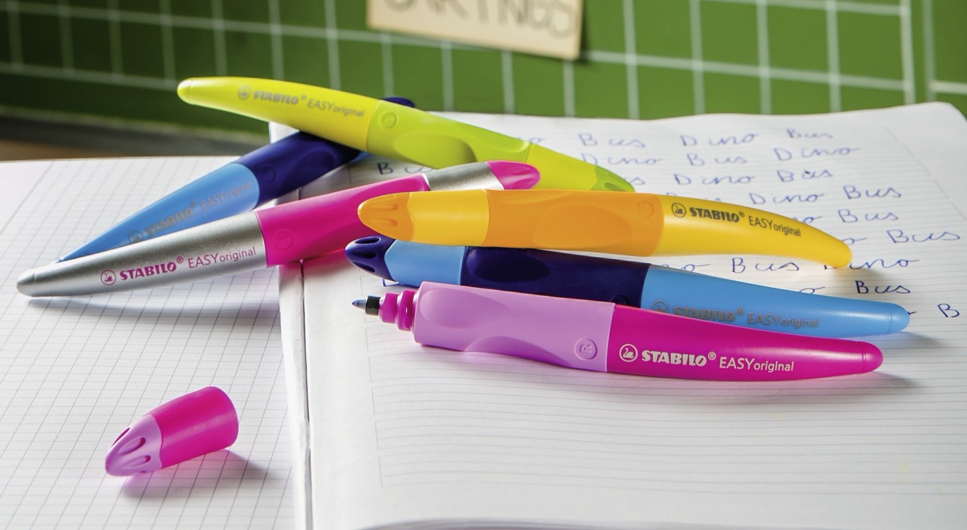 STABILO EASYoriginal Start – Tintenroller, mit Kappe, 0,5 mm, Blau, für Rechtshänder