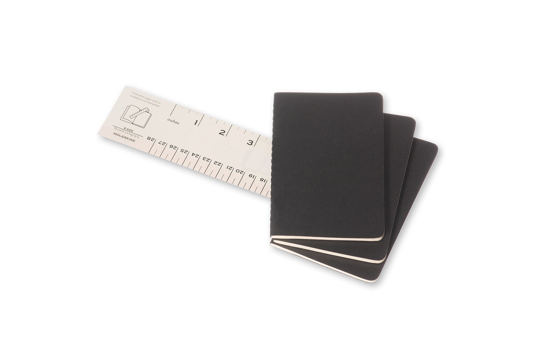 Moleskine Cahier Notizheft – 90 × 140 mm – blanko – 64 Blatt – 70 g/m² – Hardcover, schwarz
