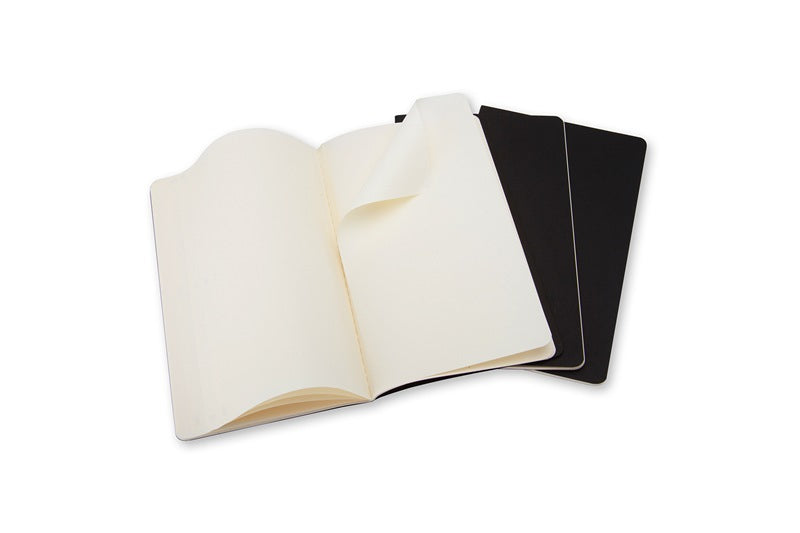 Moleskine Cahier Notizheft – 90 × 140 mm – blanko – 64 Blatt – 70 g/m² – Hardcover, schwarz