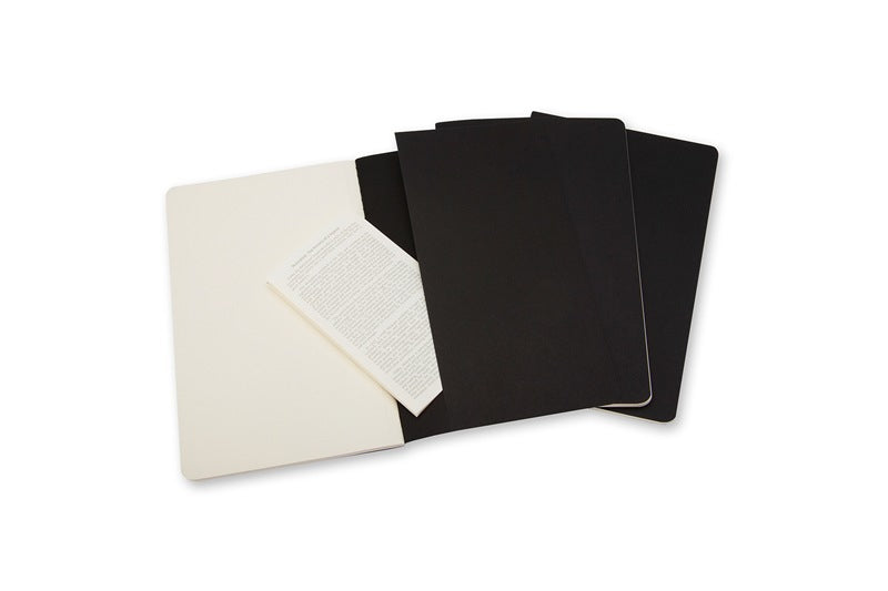 Moleskine Cahier Notizheft – 90 × 140 mm – blanko – 64 Blatt – 70 g/m² – Hardcover, schwarz