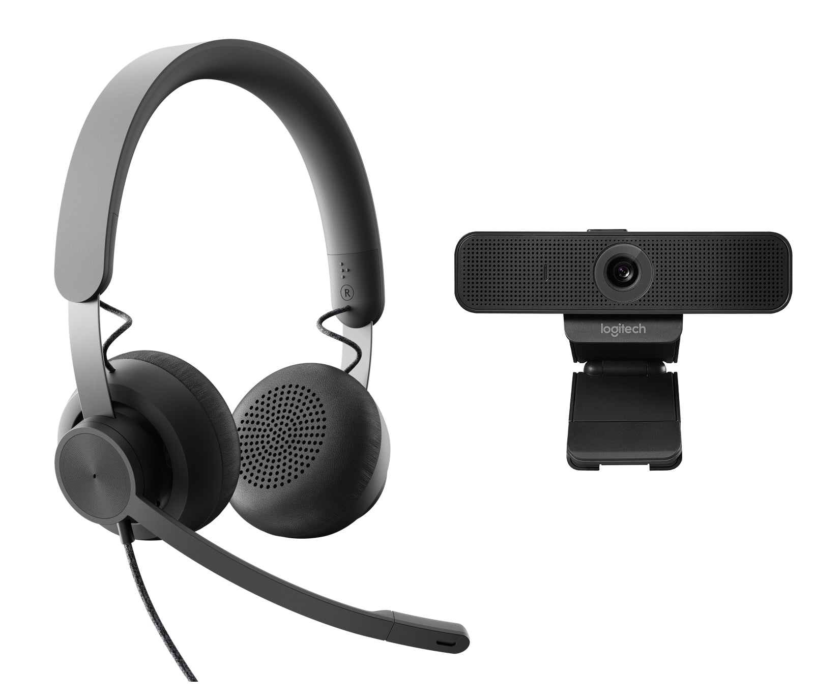 Logitech Kabelgebundenes persönliches VC UC Kit – BYOD-Kit – USB-A, Graphit, für UC