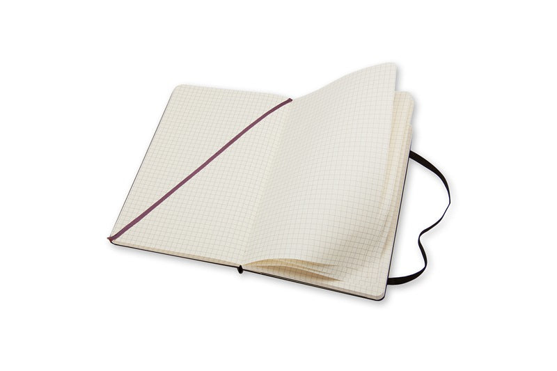 Moleskine Notizbuch, 90 × 140 mm, kariert, Leimbindung, Hardcover, 192 Seiten, 70 g/m² – schwarz