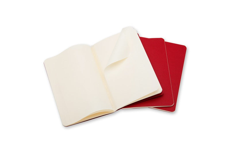 Moleskine Cahier Notizheft – A6 – Blanko – Fadenheftung, Perforiert, Einstecktasche